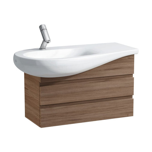 Laufen IlBagnoAlessi 29" 2-Drawer Walnut Vanity for IlBagnoAlessi Bathroom Sink Model: H814975