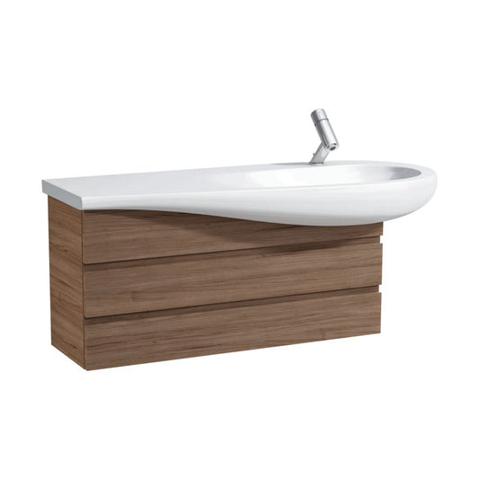 Laufen IlBagnoAlessi 39" 2-Drawer Walnut Vanity for IlBagnoAlessi Bathroom Sink Model: H814974