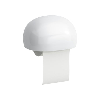 Laufen IlBagnoAlessi 7" White Ceramic Toilet Paper Holder