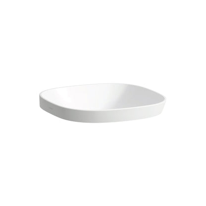 Laufen Ino 14" x 14" Square White Ceramic Drop-in Bathroom Sink Without Overflow Slot
