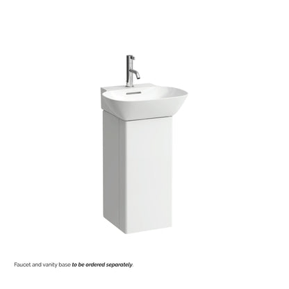 Laufen Ino 18" x 16" Rectangular Matte White Wall-Mounted Bathroom Sink With Faucet Hole