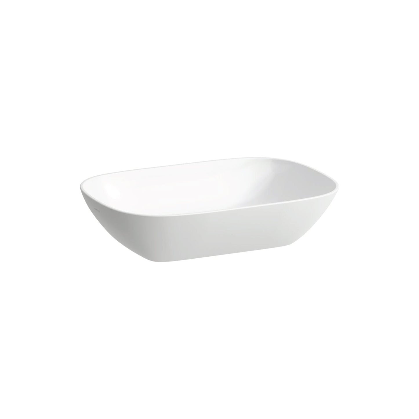 Laufen Ino 20" x 14" Rectangular Matte White Ceramic Vessel Bathroom Sink Without Overflow Slot