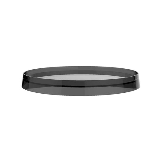 Laufen Kartell 11" Smoky Gray Disc Tray for Bathtub Faucet Model H321331