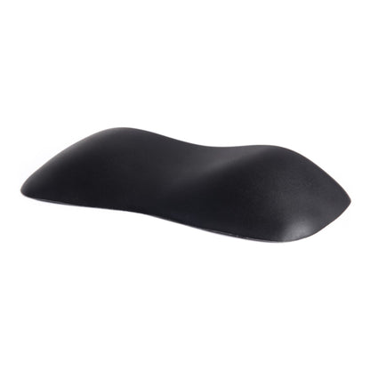 Laufen Kartell 12" x 5" Black Self-Adhesive Gel Neck Pillow for Curved Bathtub Contours