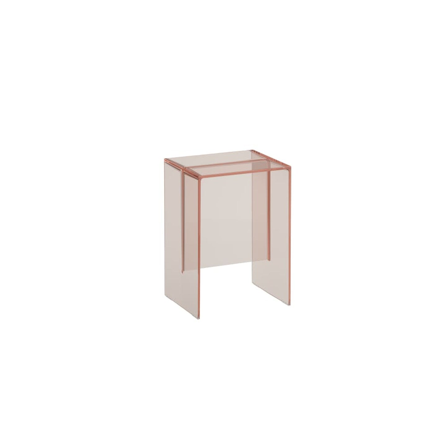 Laufen Kartell 13" Powder Pink Acrylic Multi-Purpose Shower Stool