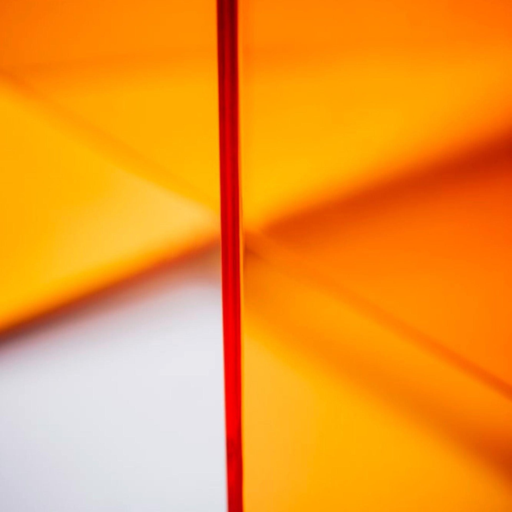 Laufen Kartell 13" Tangerine Orange Acrylic Multi-Purpose Shower Stool