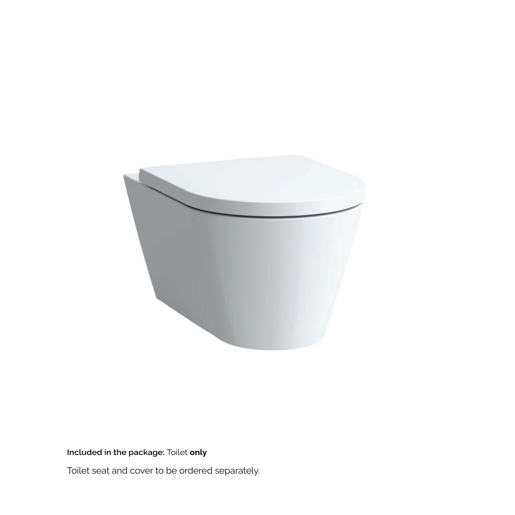 Cassiopeia White Rimless Wall Hung Toilet