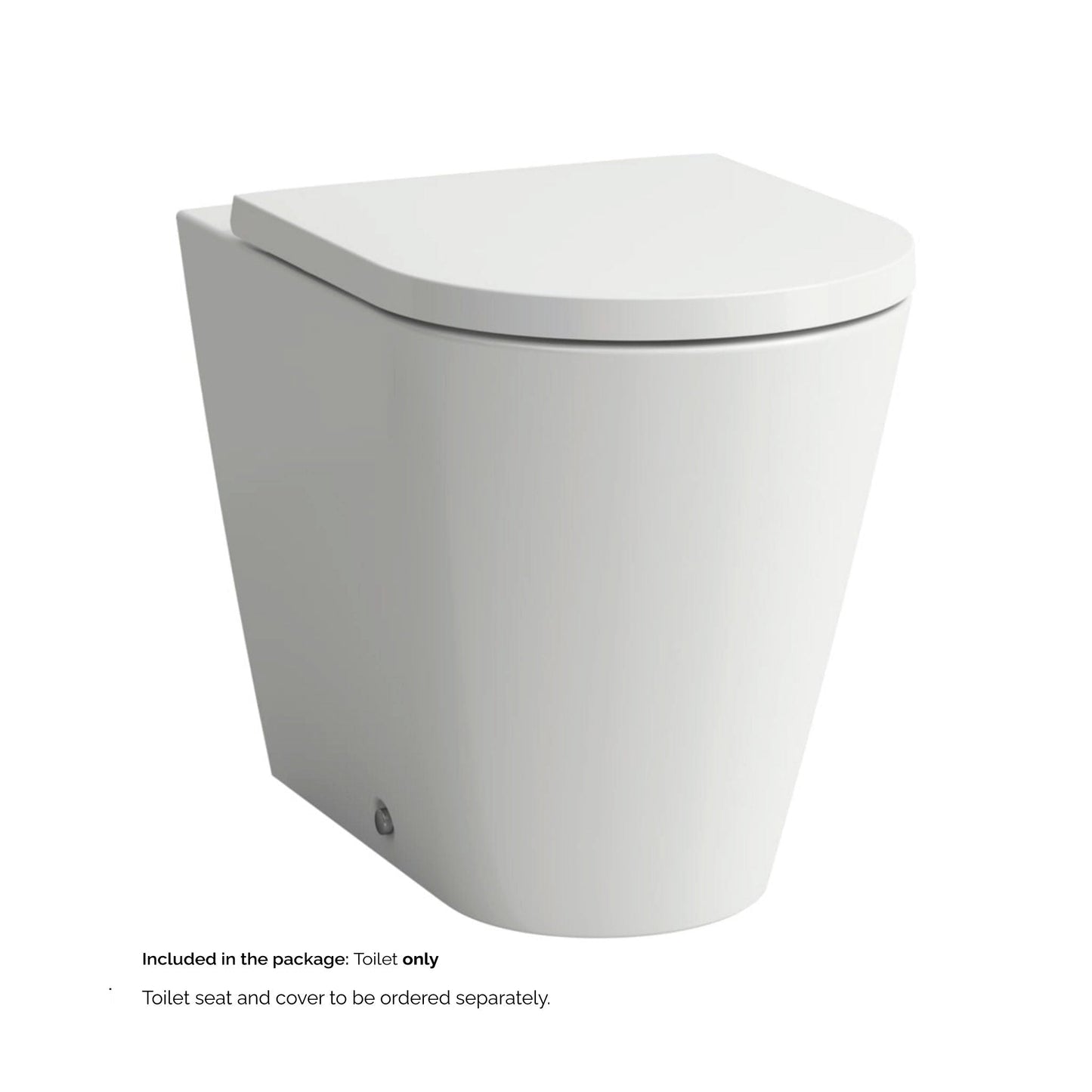 Laufen Kartell 15" x 17" Matte White Dual-Flush Washdown Floor-Mounted Toilet