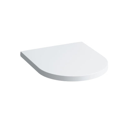 Laufen Kartell 15" x 18" Matte White Toilet Seat and Cover With Soft-Close System