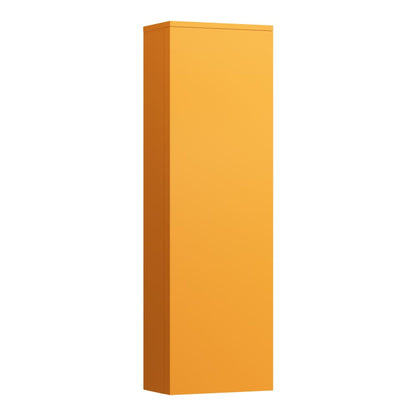 Laufen Kartell 16" x 51" 1-Door Left-Hinged Ochre Brown Wall-Mounted Tall Cabinet With 4 Fixed Glass Shelves