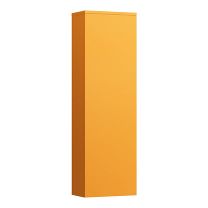 Laufen Kartell 16" x 51" 1-Door Right-Hinged Ochre Brown Wall-Mounted Tall Cabinet With 4 Fixed Glass Shelves