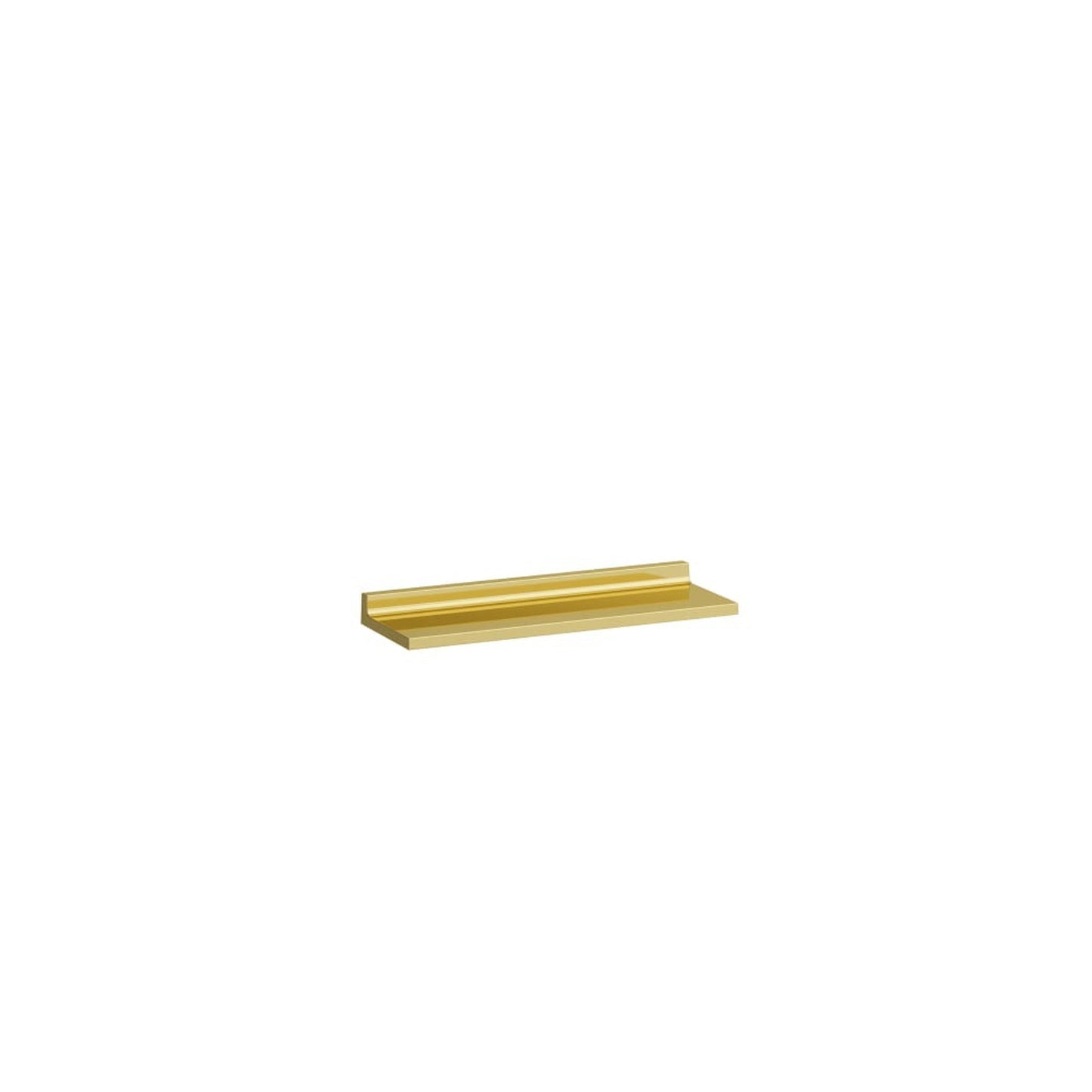 Laufen Kartell 18" Gold Acrylic Wall Shelf