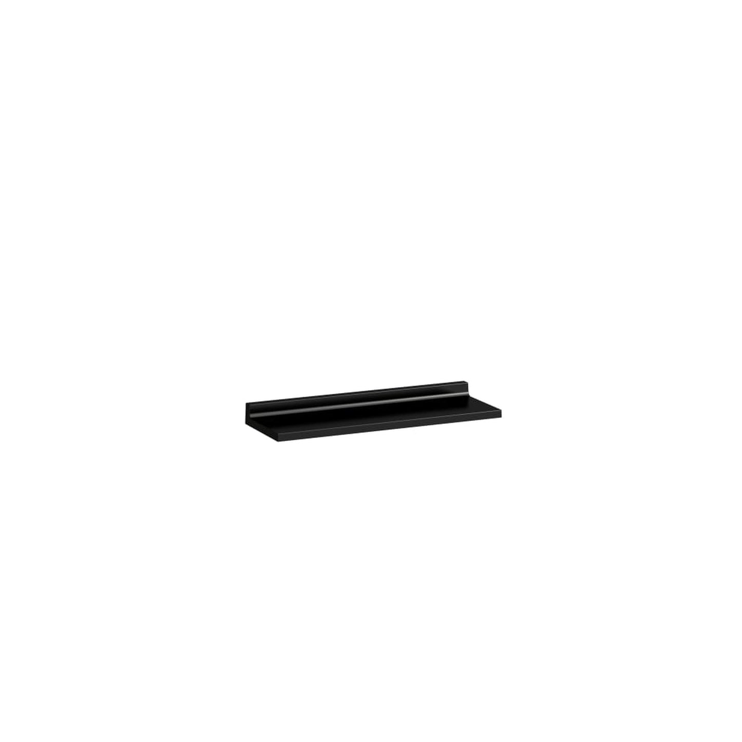 Laufen Kartell 18" Opaque Black Acrylic Wall Shelf