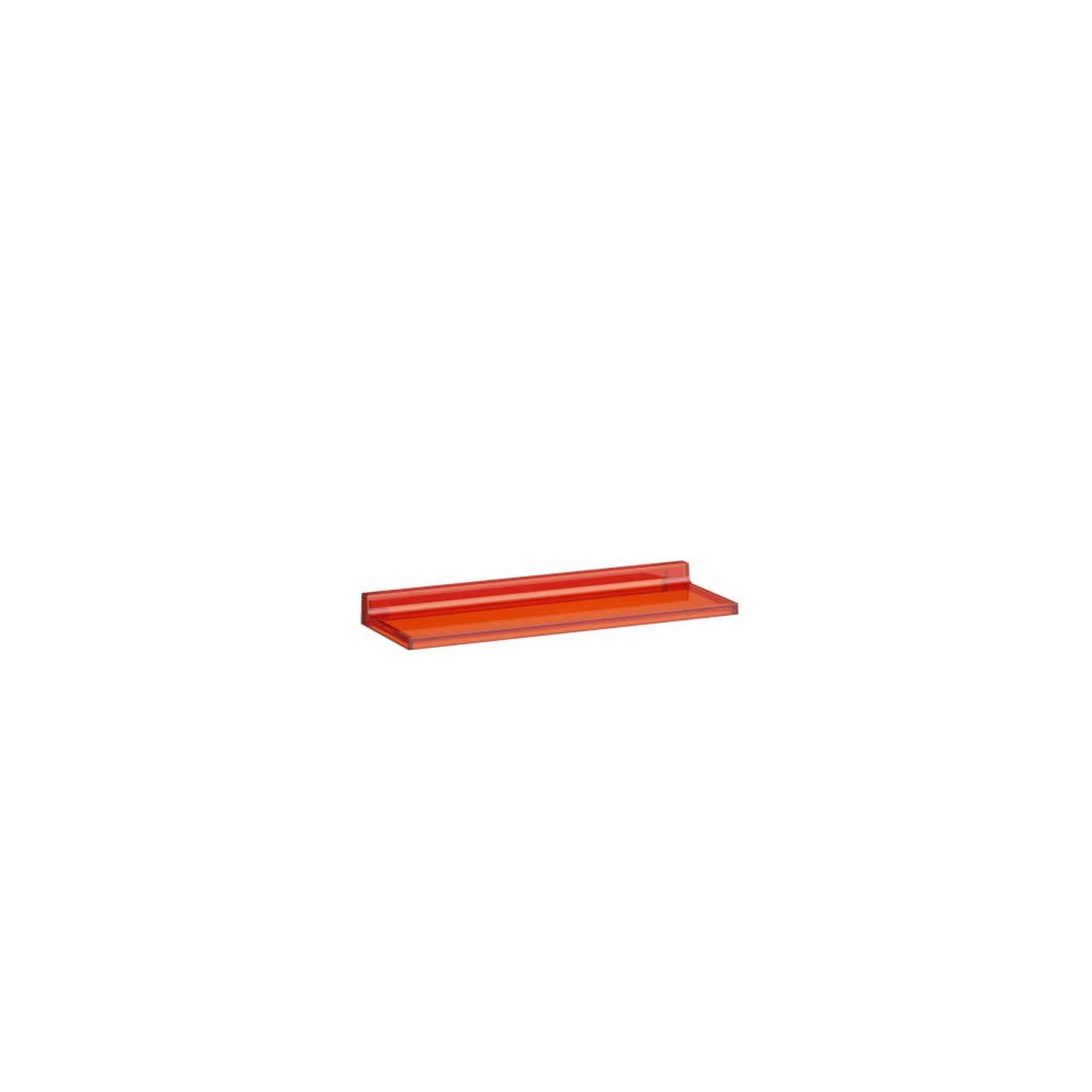 Laufen Kartell 18" Tangerine Orange Acrylic Wall Shelf