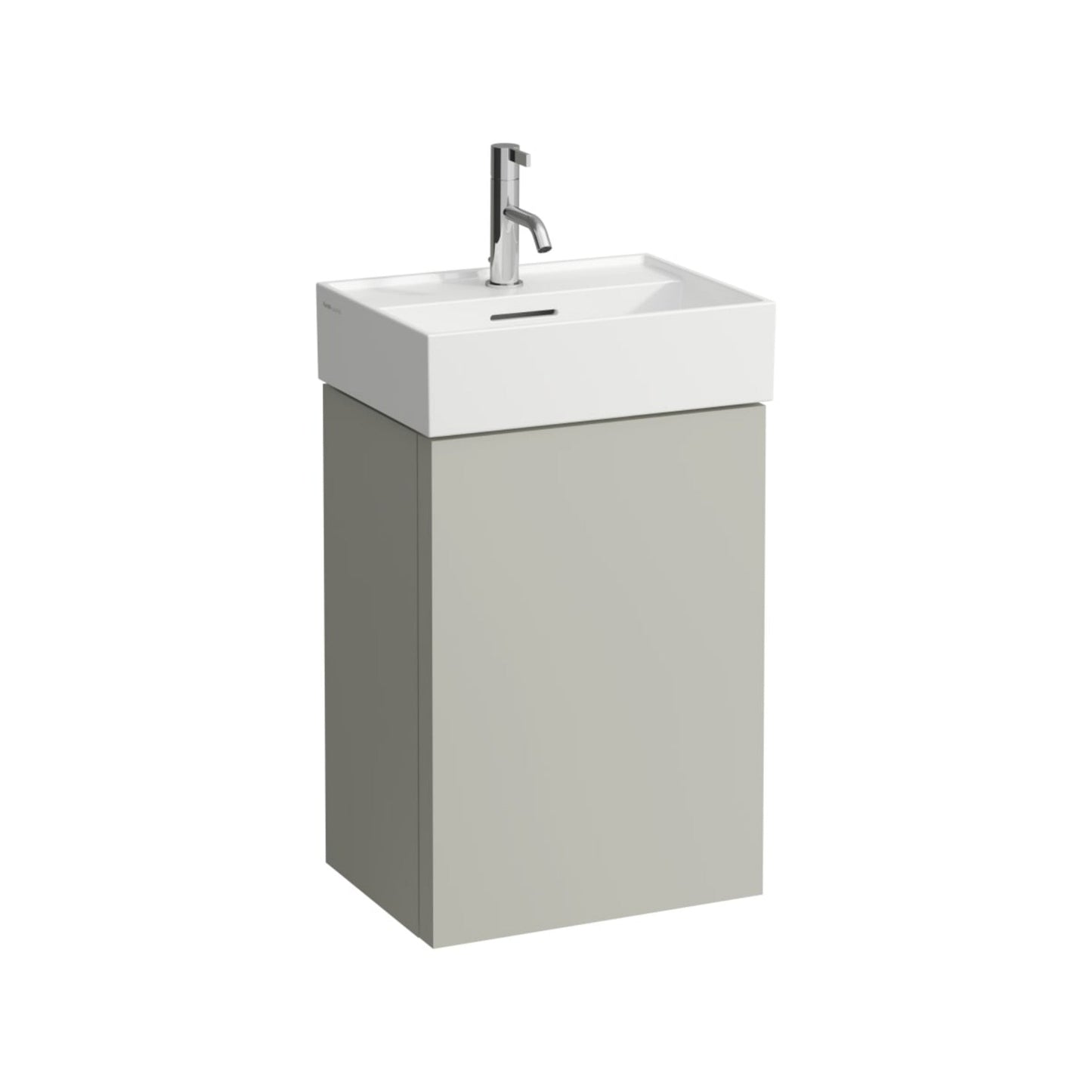 Laufen Kartell 18" x 13" White Wall-Mounted Bathroom Sink With Faucet Hole