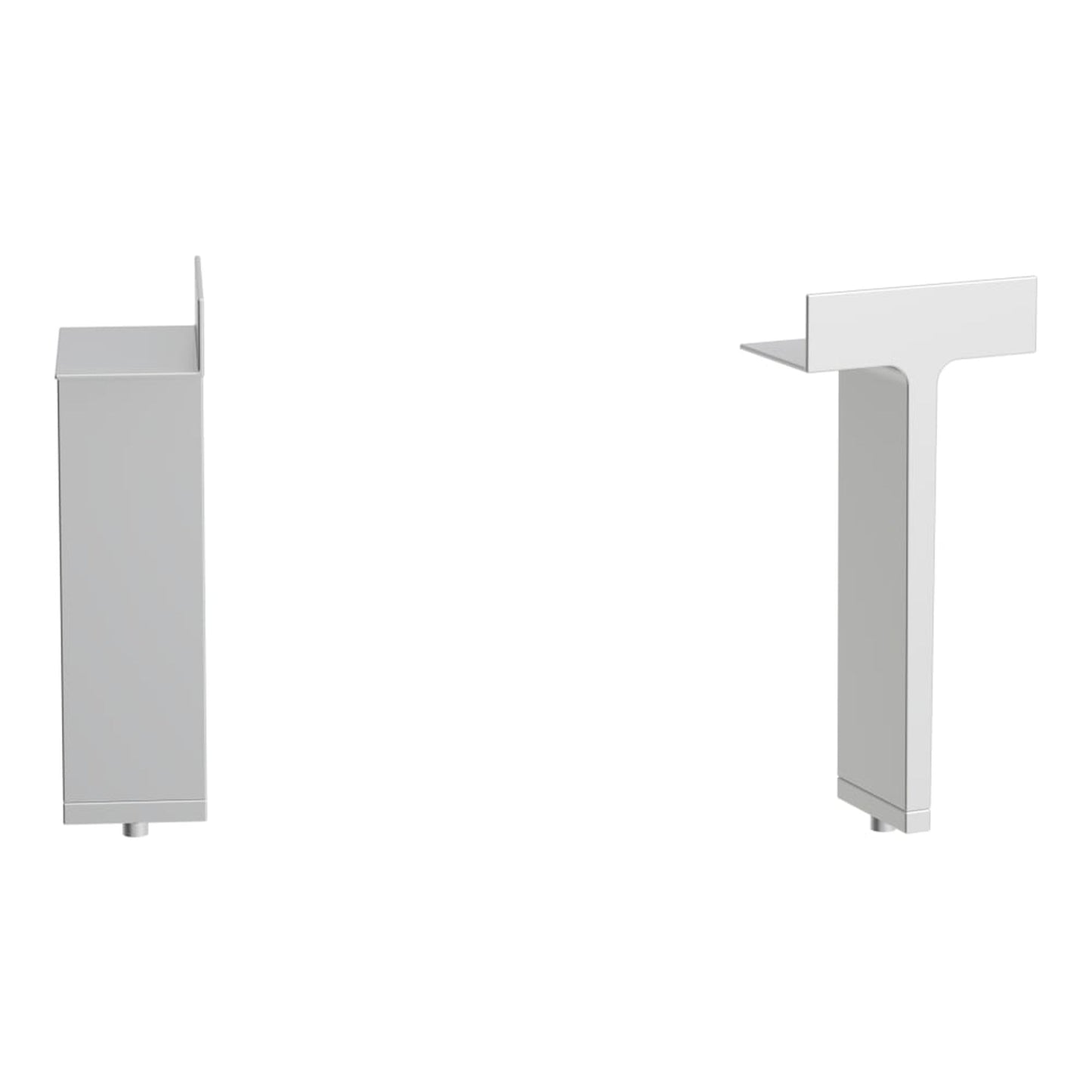 Laufen Kartell 2" x 7" 2-Piece White Adjustable Feet for Kartell Vanities and Cabinets