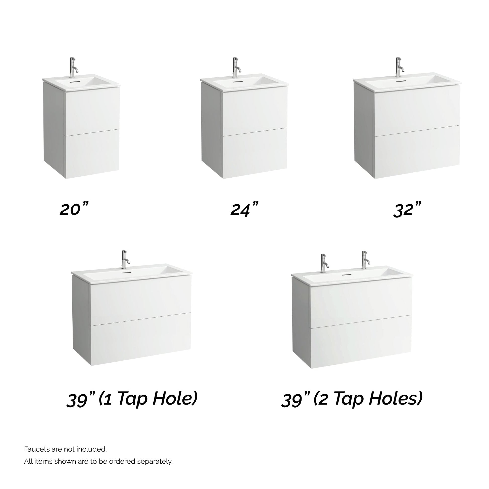 Laufen Kartell 20" 2-Drawer Slate Gray Wall-Mounted Vanity Set With Single-Hole Bathroom Sink