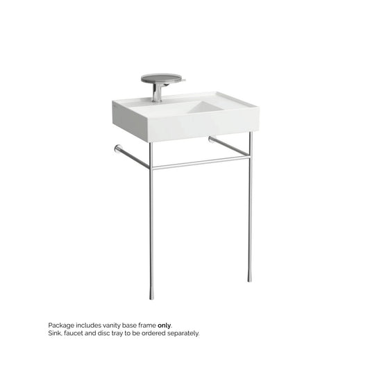 Laufen Kartell 21" Chrome Wall-Mounted Towel Holder and Sink Stand
