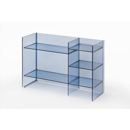 Laufen Kartell 30" Blue Acrylic Stackable Freestanding Shelf