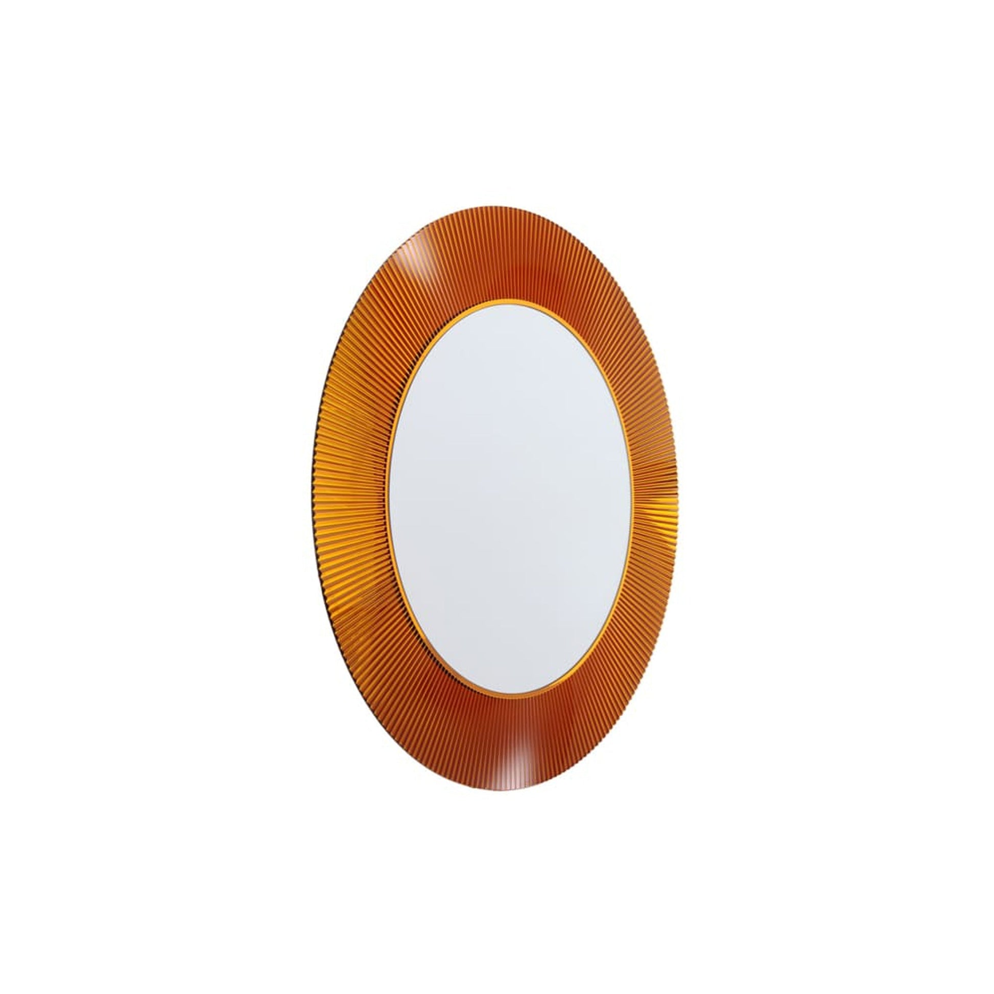 Laufen Kartell 31" Round Amber Polycarbonate "All Saints" Mirror