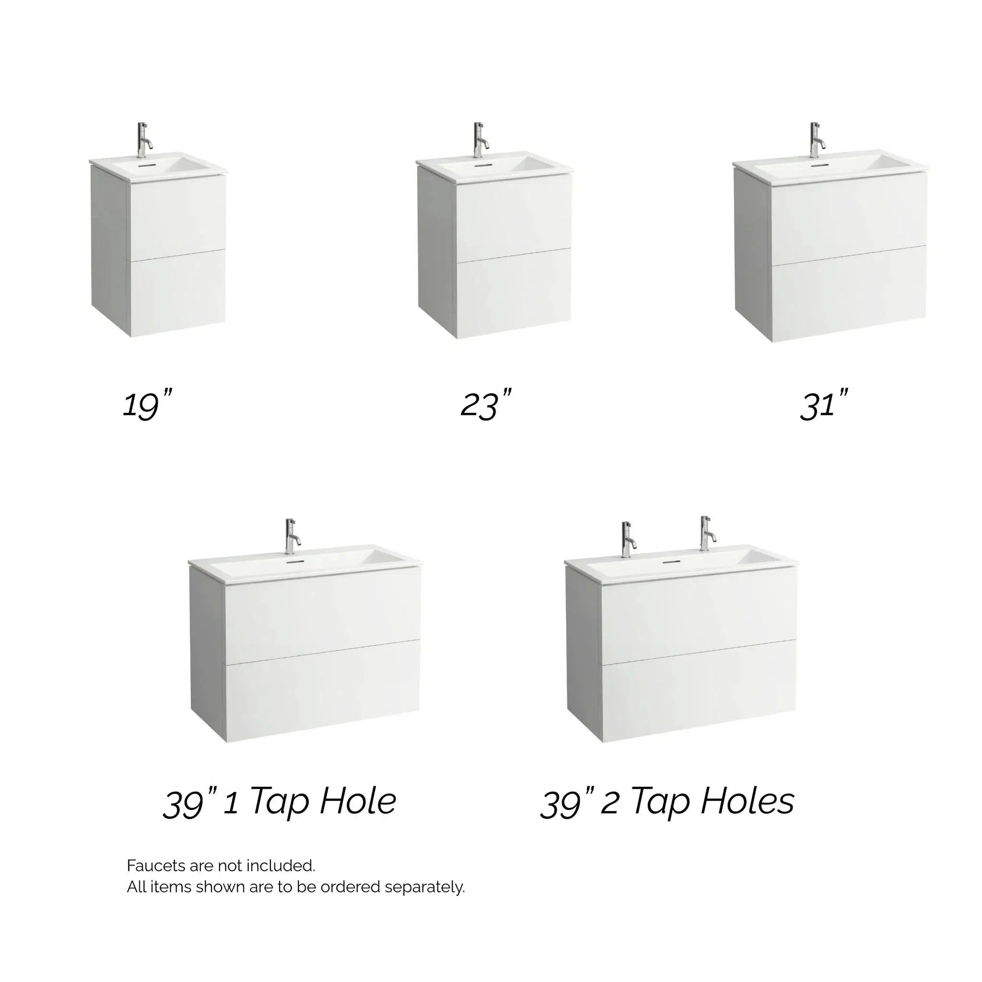 Laufen Kartell 39" 2-Drawer Pebble Gray Wall-Mounted Vanity Set With Single-Hole Bathroom Sink