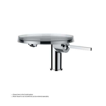 Laufen Kartell 7" Tangerine Orange Disc Tray for Toilet Paper Holders, Faucets, and Wall-Mounted Trays