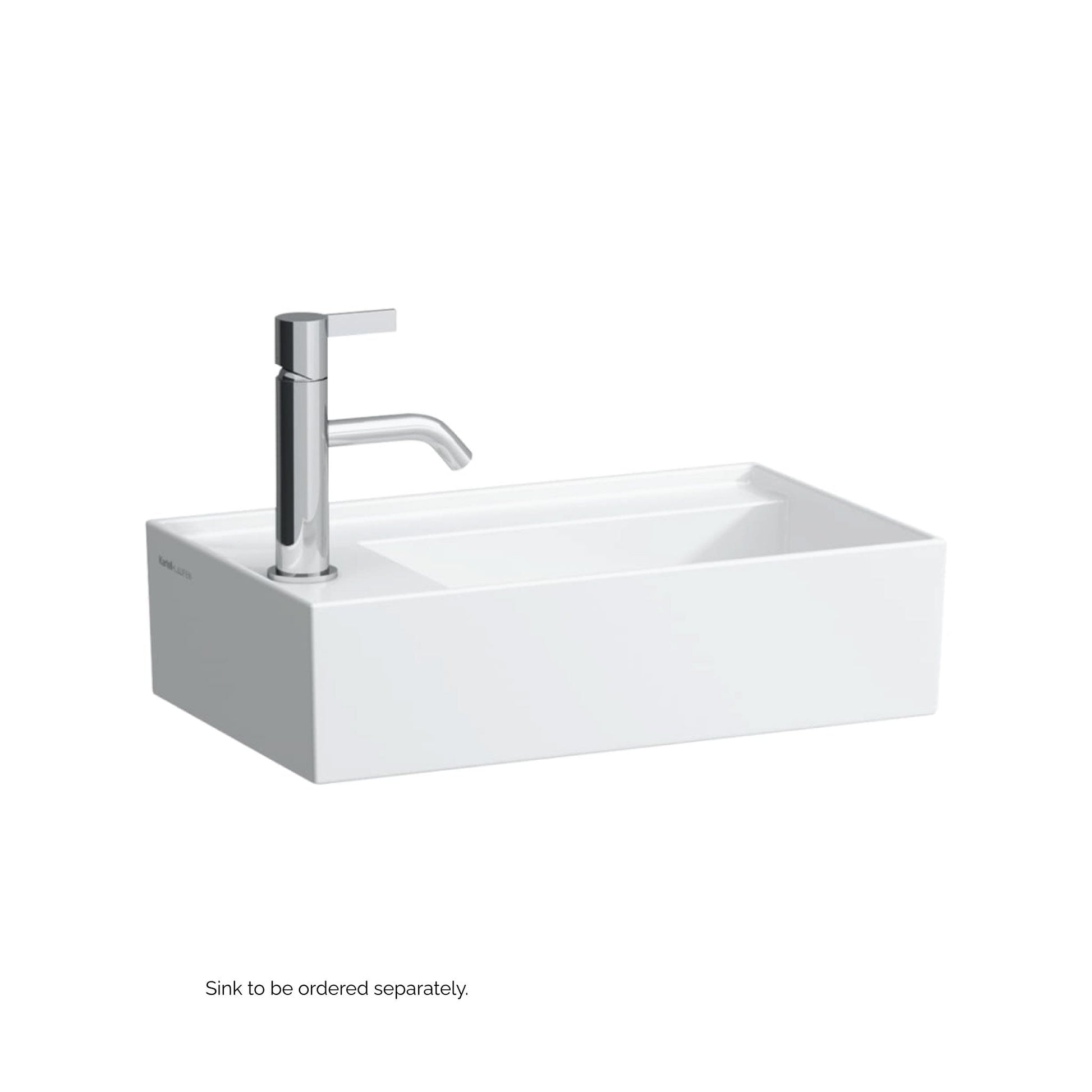 Laufen Kartell 8" Single-Hole Chrome Fixed-Spout Bathroom Sink Faucet