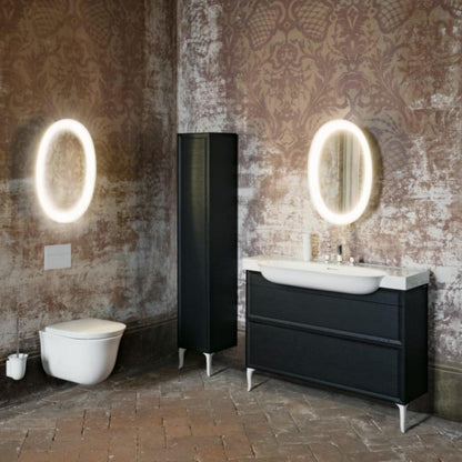 Laufen New Classic 15" Matte White Dual-Flush Washdown Rimless Wall-Mounted Toilet