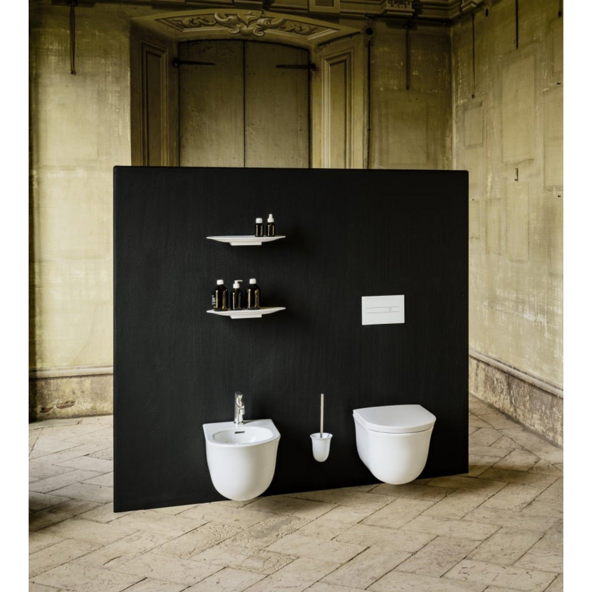 Laufen New Classic 17" Oval Ceramic Wall Shelf - Thumbnail 2