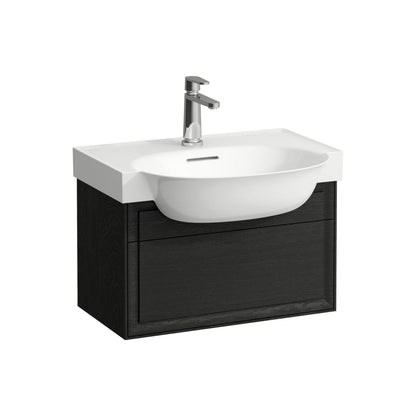 Laufen New Classic 23" 1-Drawer Blacked Oak Wall-Mounted Vanity for New Classic Bathroom Sink Model: H813853