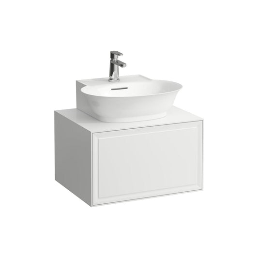Laufen New Classic 23" 1-Drawer Matte White Wall-Mounted Vanity for New Classic Bathroom Sink Model: H816852