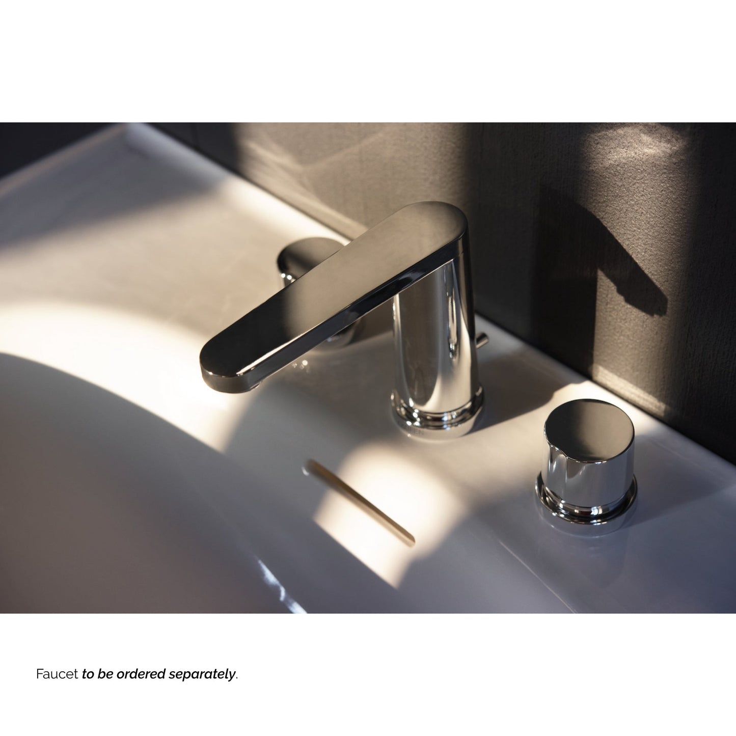 Laufen New Classic 24" x 19" Matte White Ceramic Wall-Mounted Bathroom Sink With 3 Faucet Holes