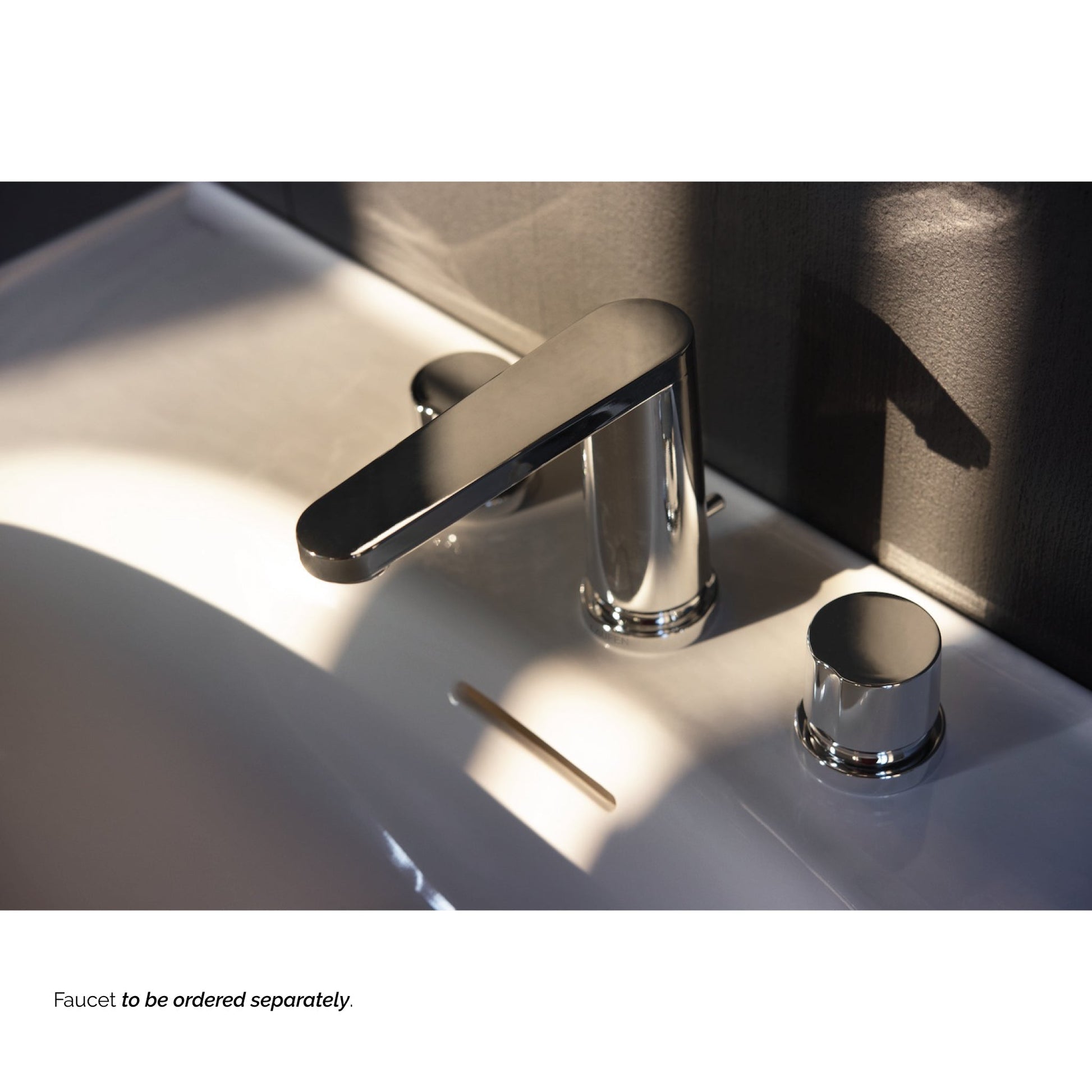 Wall Mount 24 Bathroom Sink, 3-hole