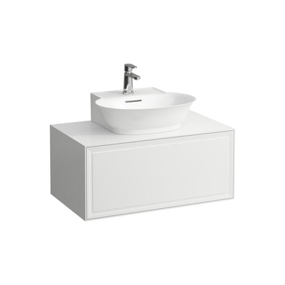 Laufen New Classic 31" 1-Drawer Matte White Wall-Mounted Vanity for New Classic Bathroom Sink Model: H816852