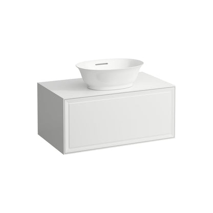 Laufen New Classic 31" 1-Drawer White Wall-Mounted Vanity With Center Sink Cut-out