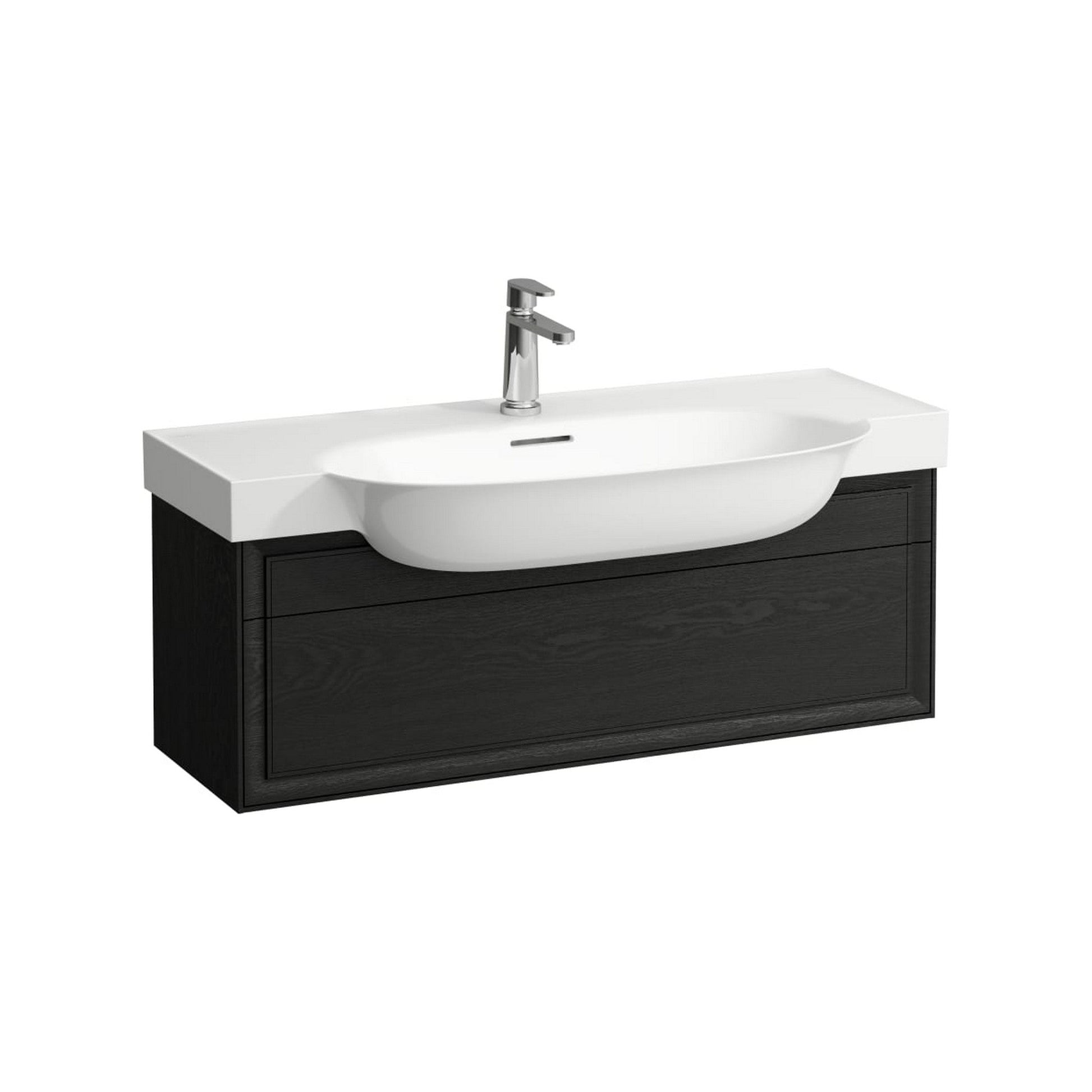 Laufen New Classic 38" 1-Drawer Blacked Oak Wall-Mounted Vanity for New Classic Bathroom Sink Model: H813857
