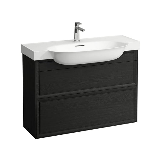 Laufen New Classic 38" 2-Drawer Blacked Oak Wall-Mounted Vanity for New Classic Bathroom Sink Model: H813857