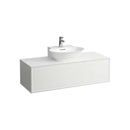 Laufen New Classic 46" 1-Drawer Matte White Wall-Mounted Vanity for New Classic Bathroom Sink Model: H816852