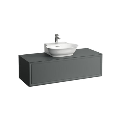 Laufen New Classic 46" 1-Drawer Traffic Gray Wall-Mounted Vanity for New Classic Bathroom Sink Model: H816852