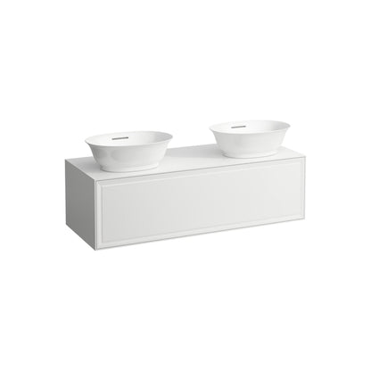 Laufen New Classic 46" 1-Drawer White Wall-Mounted Double Vanity
