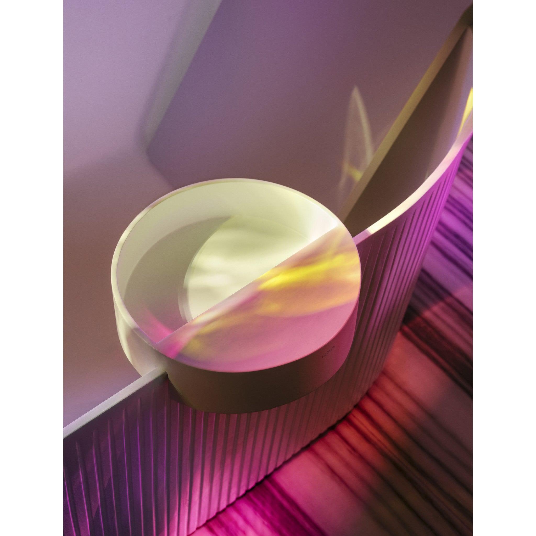 Laufen Sonar 11" Round White Bathtub Tray - Thumbnail 2