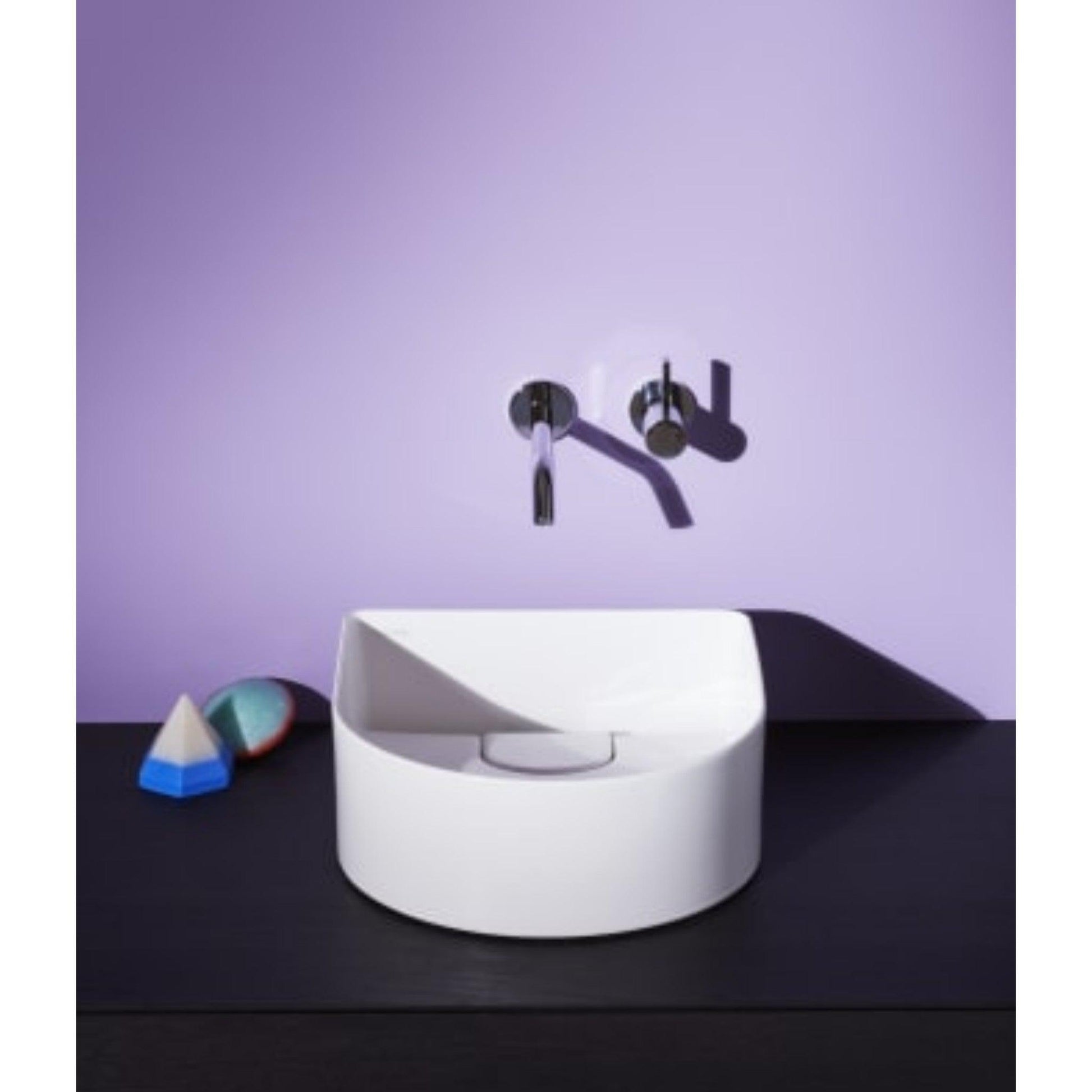 Laufen Sonar 13" Matte White Ceramic Vessel Bathroom Sink