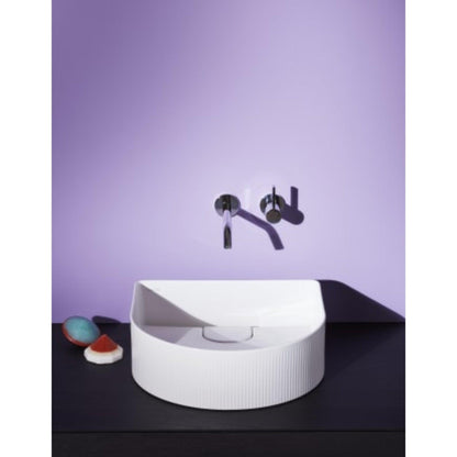 Laufen Sonar 16" Matte White Textured Ceramic Vessel Bathroom Sink