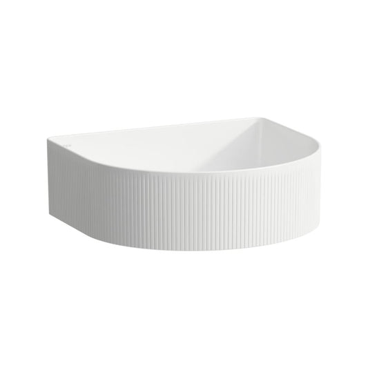 Laufen Sonar 16" Matte White Textured Ceramic Vessel Bathroom Sink