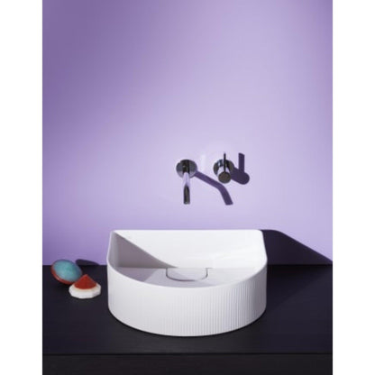 Laufen Sonar 16" White Textured Ceramic Vessel Bathroom Sink