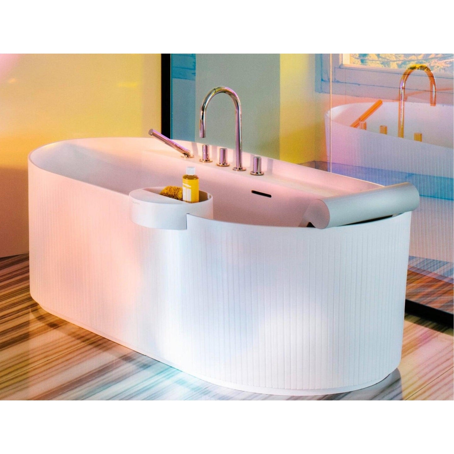 Laufen Sonar 16" x 25" Light Gray Bathtub Backrest