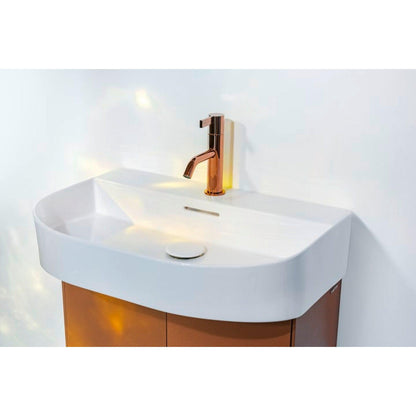 Laufen Sonar 24" Matte White Ceramic Countertop Bathroom Sink Without Faucet Hole