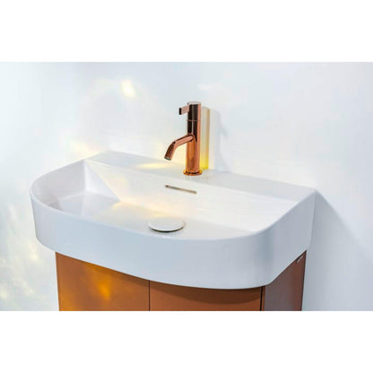 Laufen Sonar 24" White Ceramic Countertop Bathroom Sink Without Faucet Hole