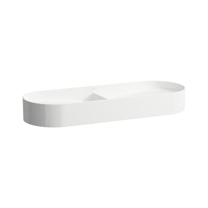 Laufen Sonar 39" White Ceramic Vessel Double Bathroom Sink