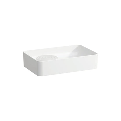 Laufen Val 22" x 14" White Ceramic Vessel Bathroom Sink With Overflow Slot
